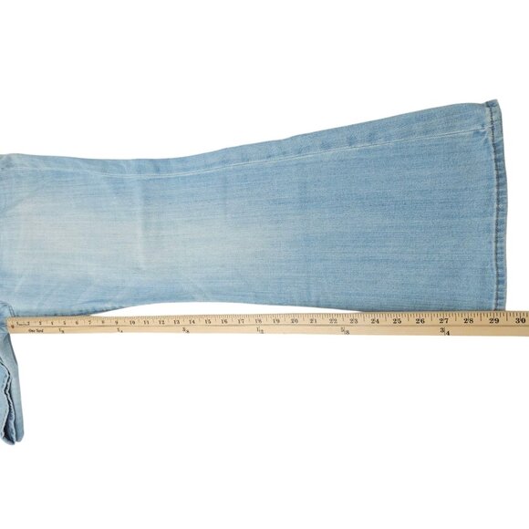 Lucky Brand Sweet N Low Boot Cut Jeans Womens 14 Light Wash Distressed Denim - Picture 5 of 15